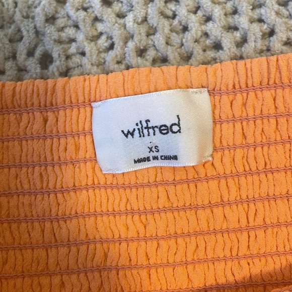 Aritzia Wilfred orange crop top - Picture 3 of 3